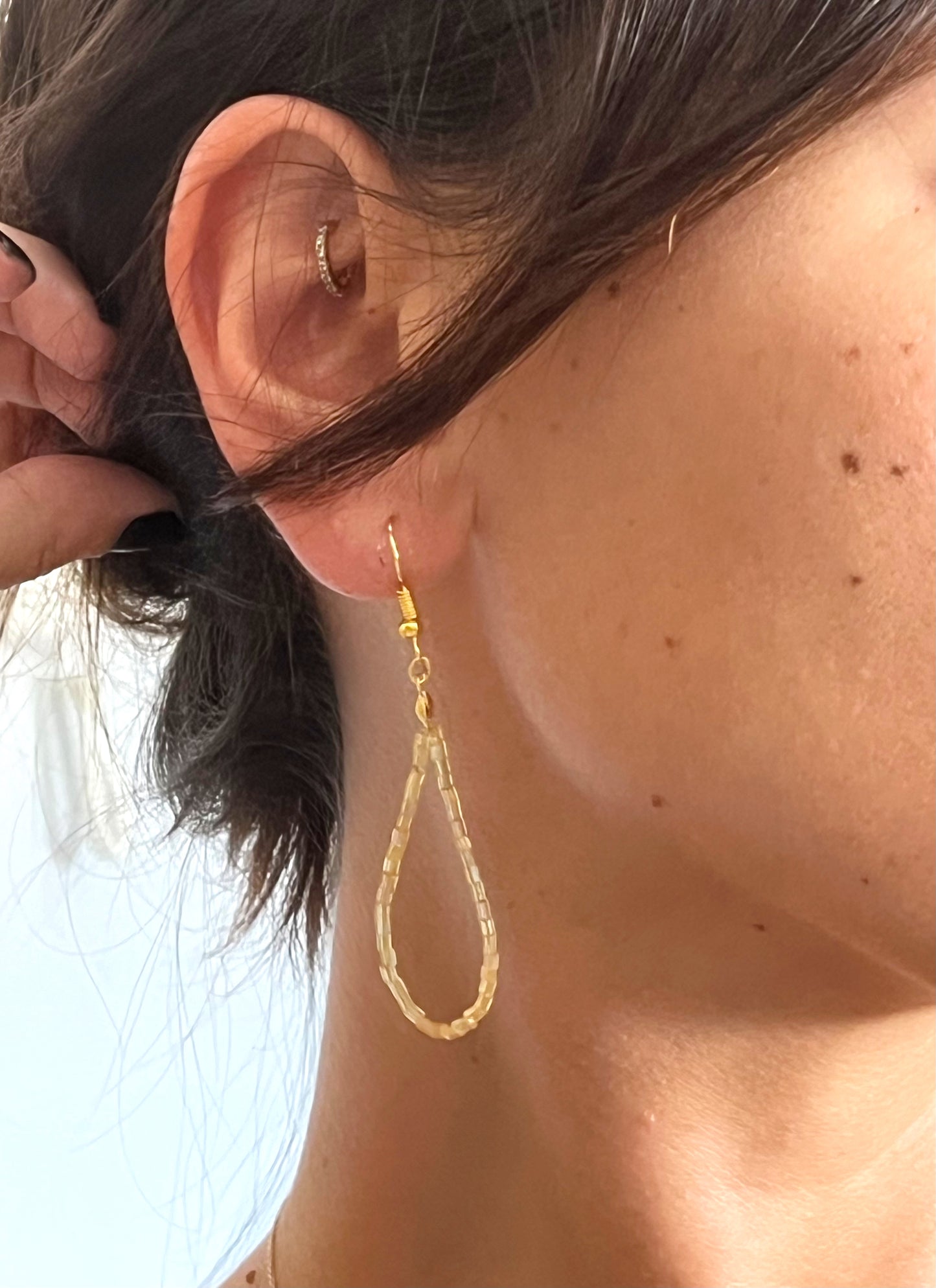 Golden Tear Earrings